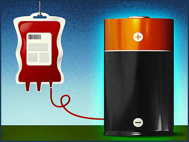 مستقبل میں بیٹریاں خون سے چارج ہوں گی؟