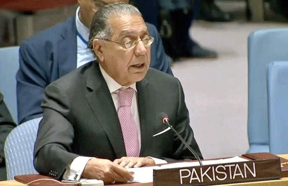 بھارت دہشتگردی کا الزام لگا کر کشمیریوں کی جدوجہد آزادی کو دبا نہیں سکتا، منیر اکرم