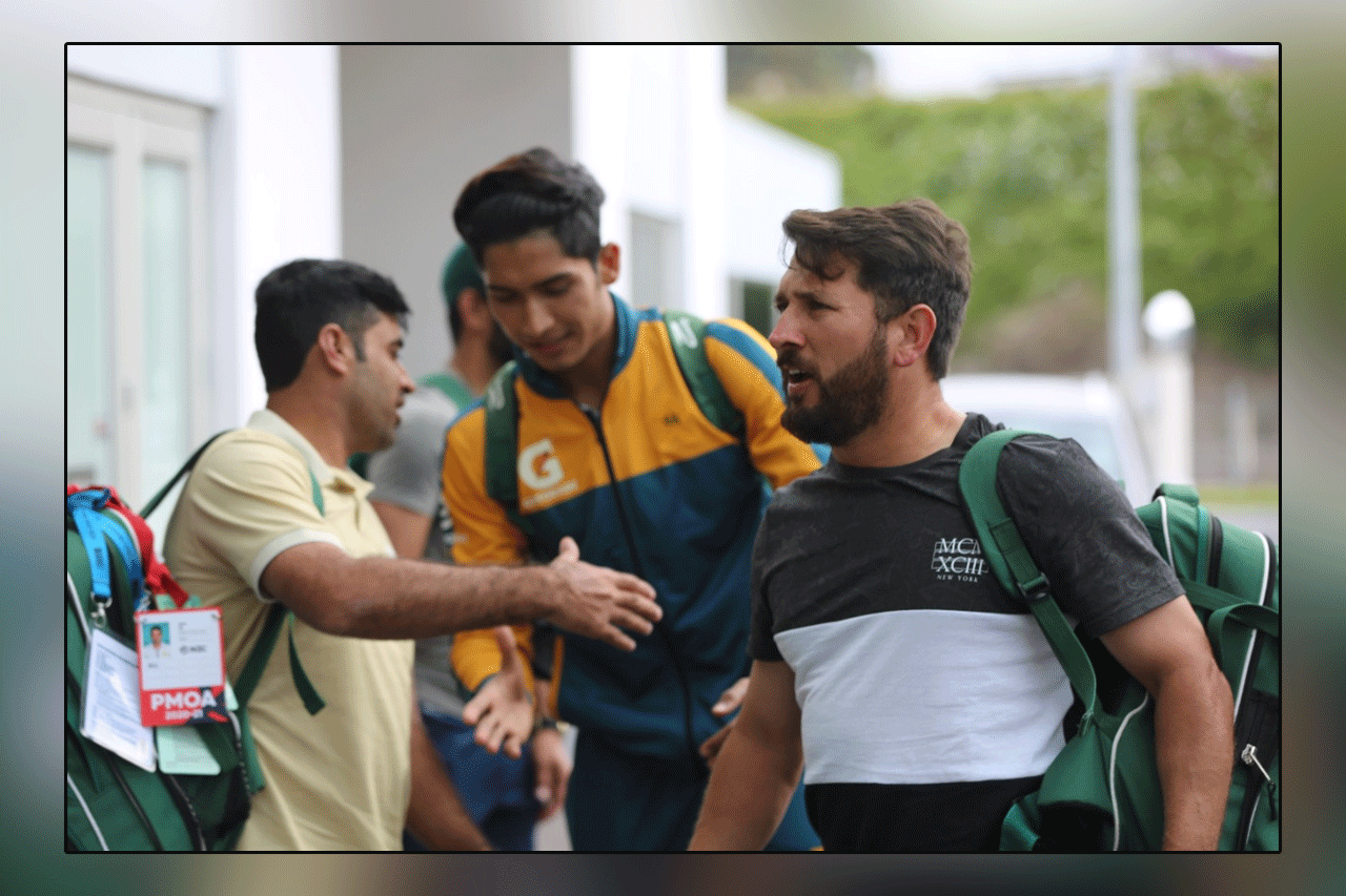 In the first Test match against New Zealand, Pakistan cricket team reached Taranga