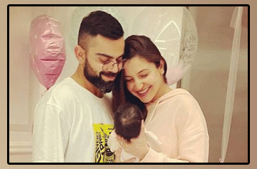 Virat Kohli and Anushka Sharma shared their first photo of their daughter