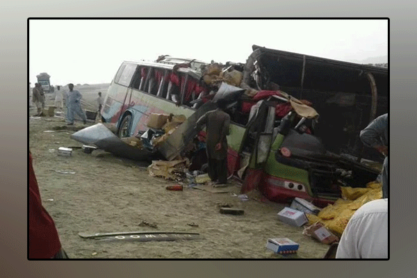 A tragic accident in ​​Balochistan killed 14 passengers including children