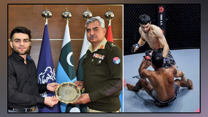 Ahmed Mujtaba, who defeated the Indian player, met DG ISPR