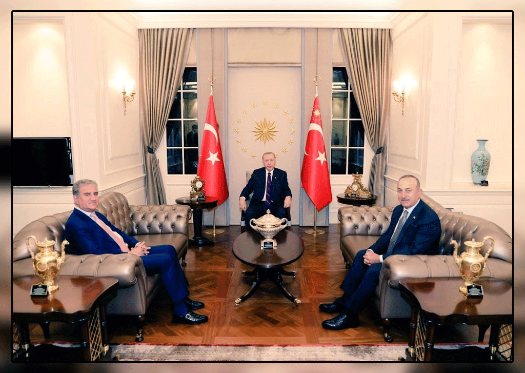 Foreign Minister Shah Mehmood Qureshi meets Turkish President and discusses the situation in Palestine