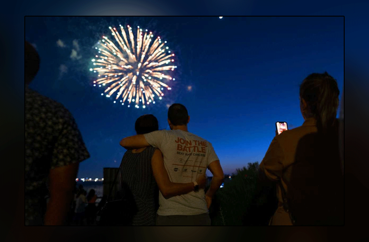 Lifting Corona Sanctions in New York, Citizens Rejoice, Spectacular Fireworks