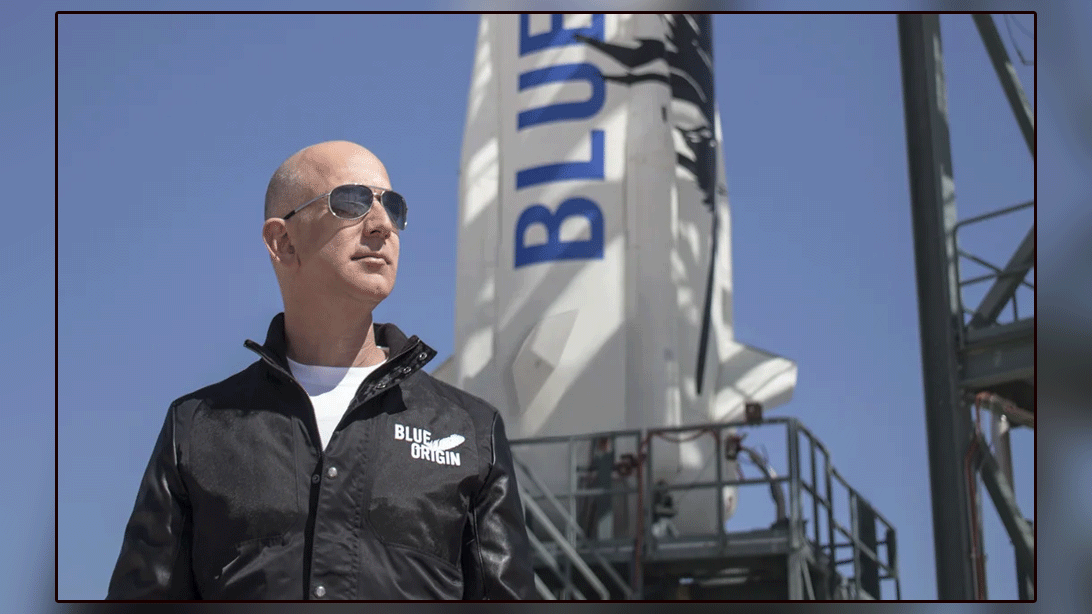 Space travel with colleagues of Amazon owner Jeff Bezos