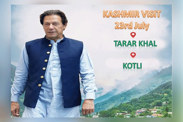 The Prime Minister will address public gatherings in Azad Jammu and Kashmir today