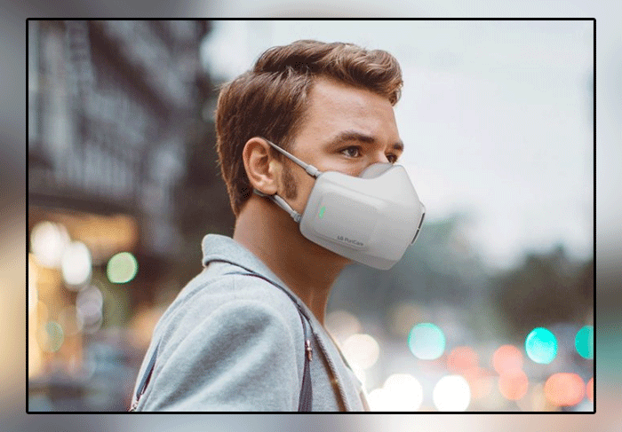 LG company's new mask equipped with Airpace and mic