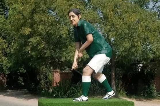 Hockey and ball attached to statue of former Olympian Samiullah Khan stolen again