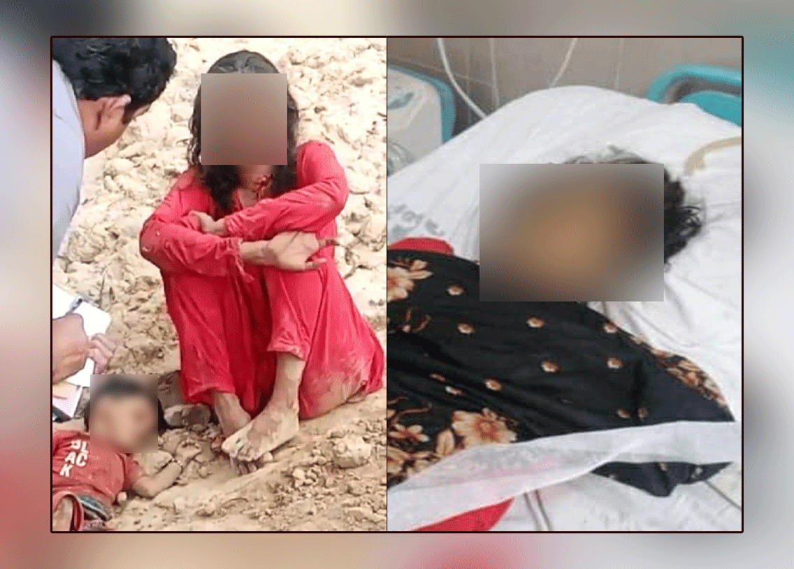 Rawalpindi:a ruthless man killed the infant and his mother