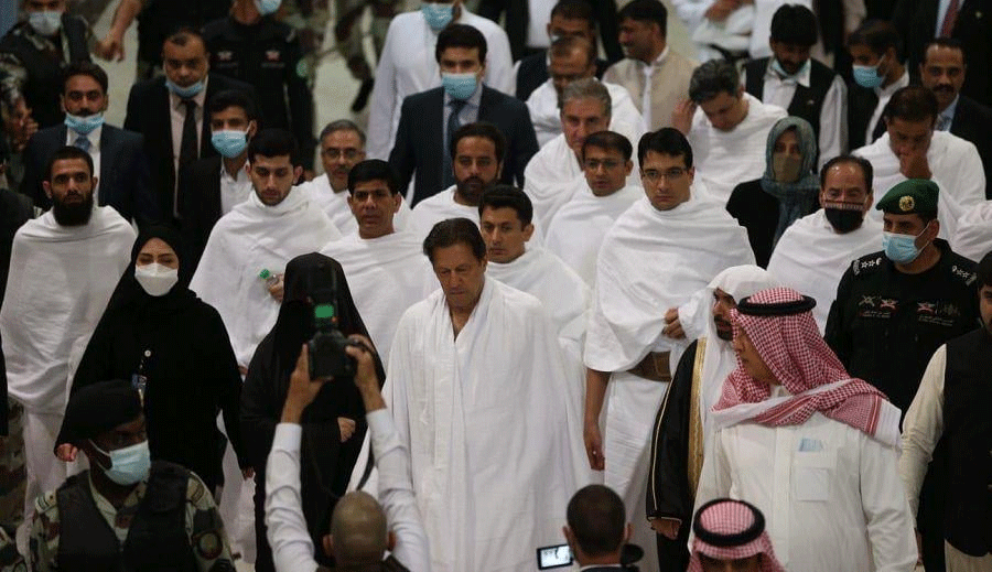 Prime Minister Imran Khan along with his wife performed Umrah
